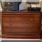 F49. Grange Furniture 3 drawer dresser. 31&rdquo;h x 47&rdquo;w x 20&rdquo;d 